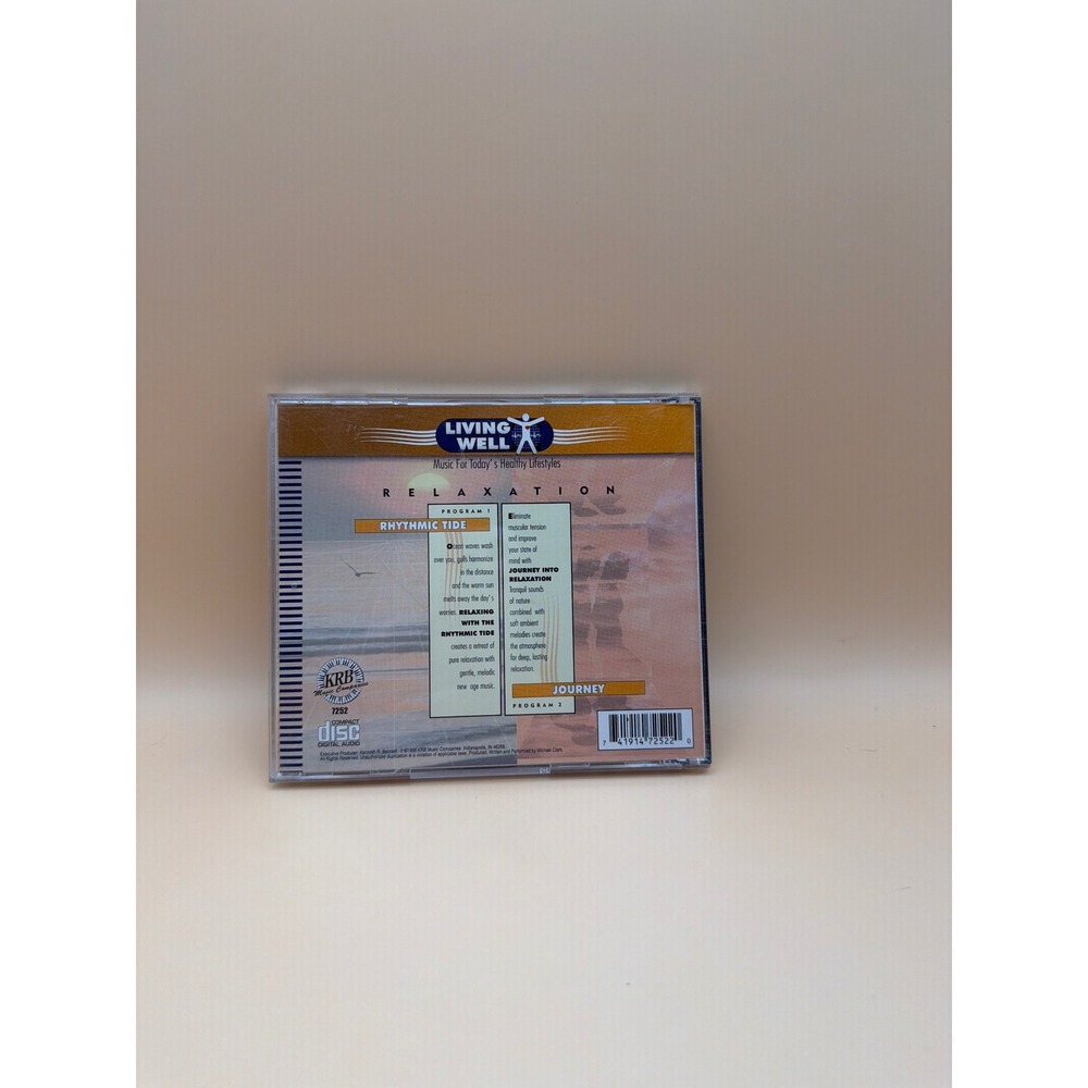 Living Well Rhythmic Tide Relaxation CD New Age Ambient Nature Sounds 1996 KRB - Picture 2 of 3